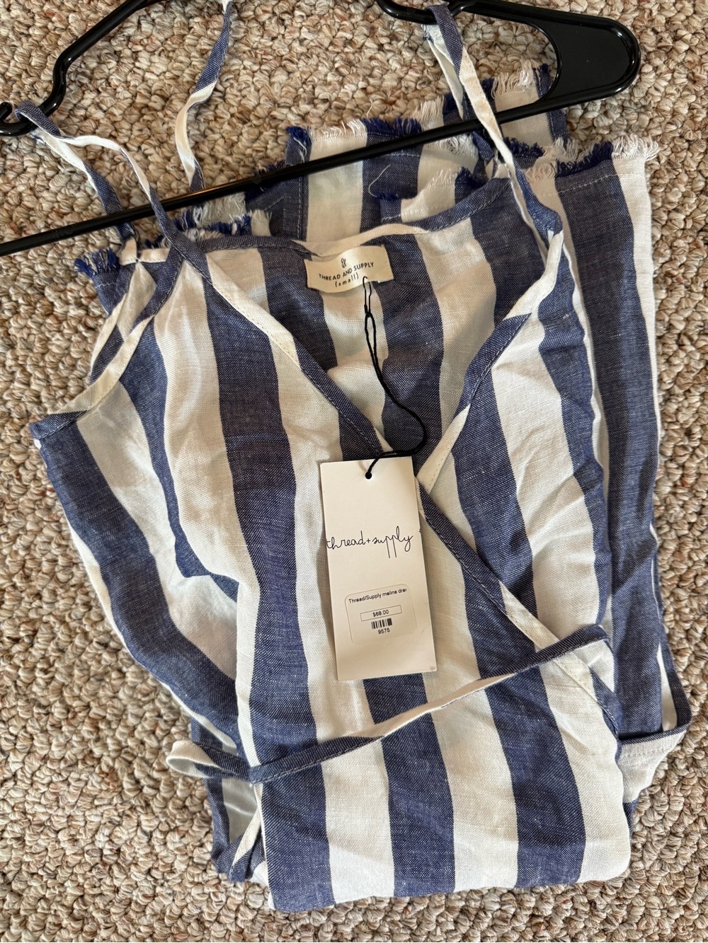 Thread & Supply Navy and White Striped Mini Dress